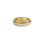 Crystal Statement Spinning Fidget Ring