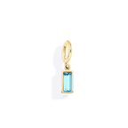 Dainty Baguette Birthstone Charm