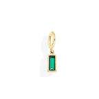 Dainty Baguette Birthstone Charm