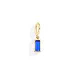 Dainty Baguette Birthstone Charm