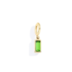 Dainty Baguette Birthstone Charm