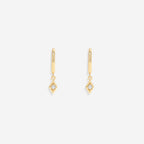 Dainty Diamond Charm Earrings