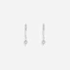 Dainty Diamond Charm Earrings