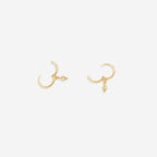 Dainty Diamond Charm Earrings