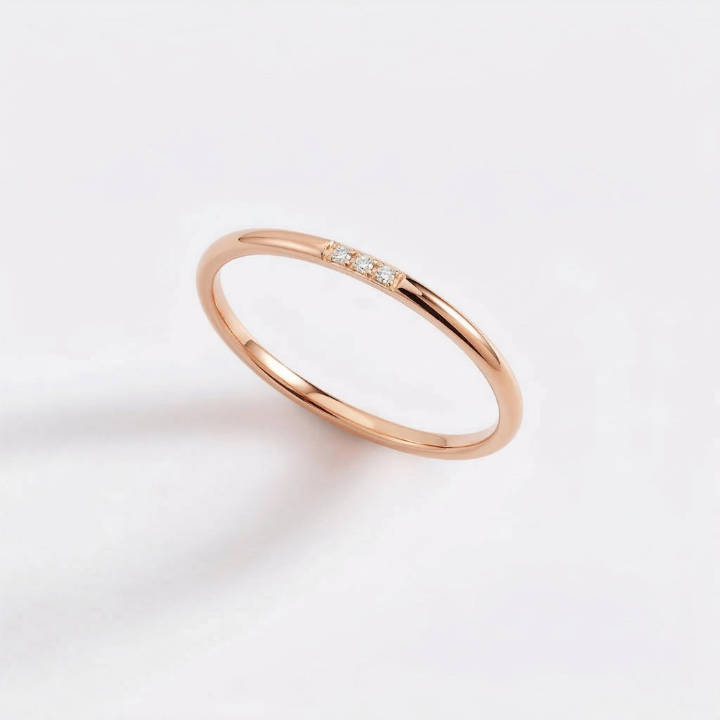 Dainty Diamonds Stacking Ring