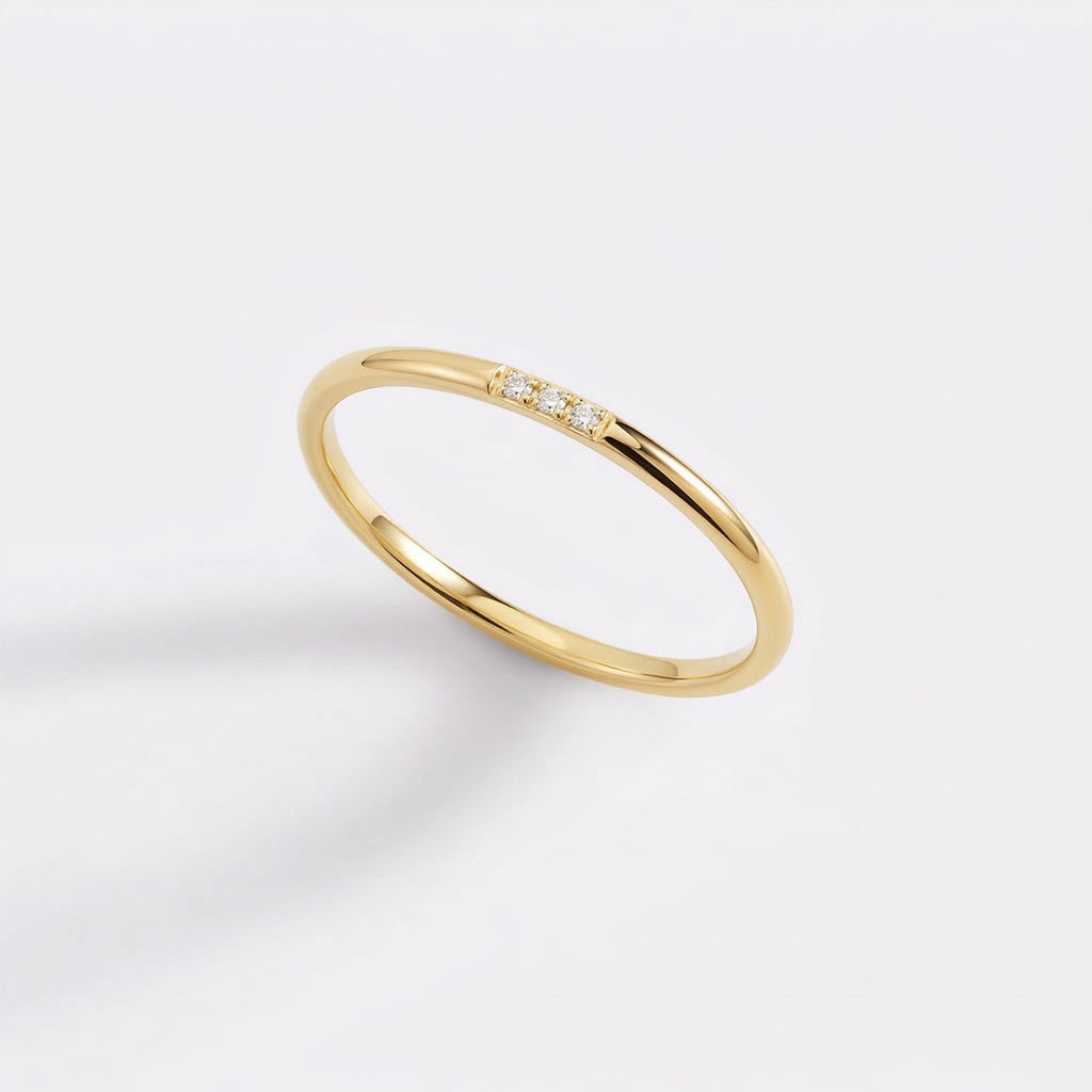 Dainty Diamonds Stacking Ring