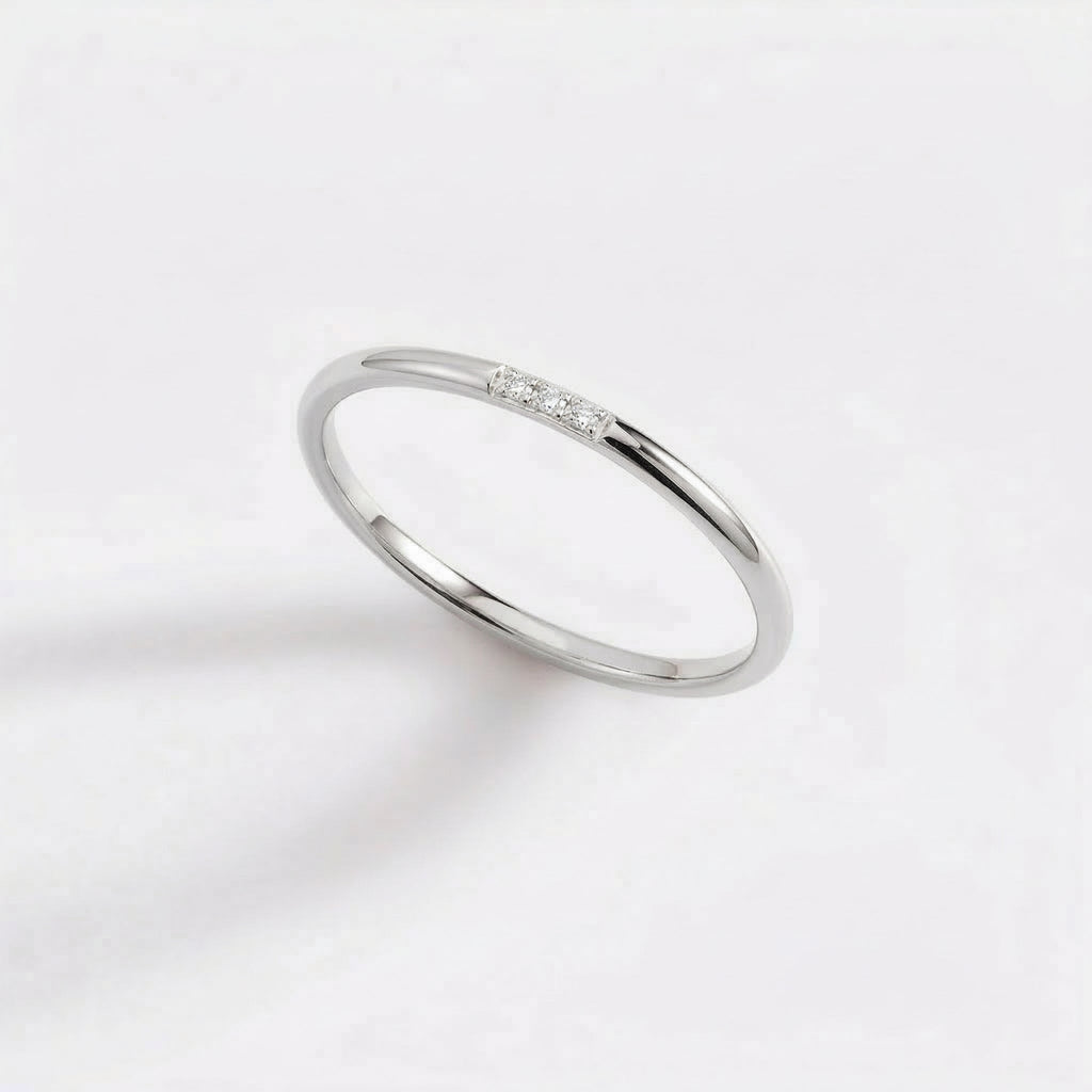 Dainty Diamonds Stacking Ring