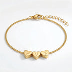 Dainty Initial Heart Bracelet
