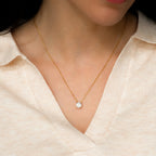Dainty Solitaire Pendant Necklace