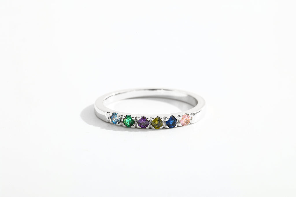 Dainty Stackable Birthstone Ring