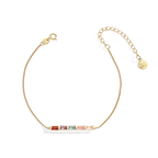 Dainty Baguette Birthstone Bracelet