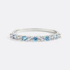 Diamond & Gemstone Stackable Ring