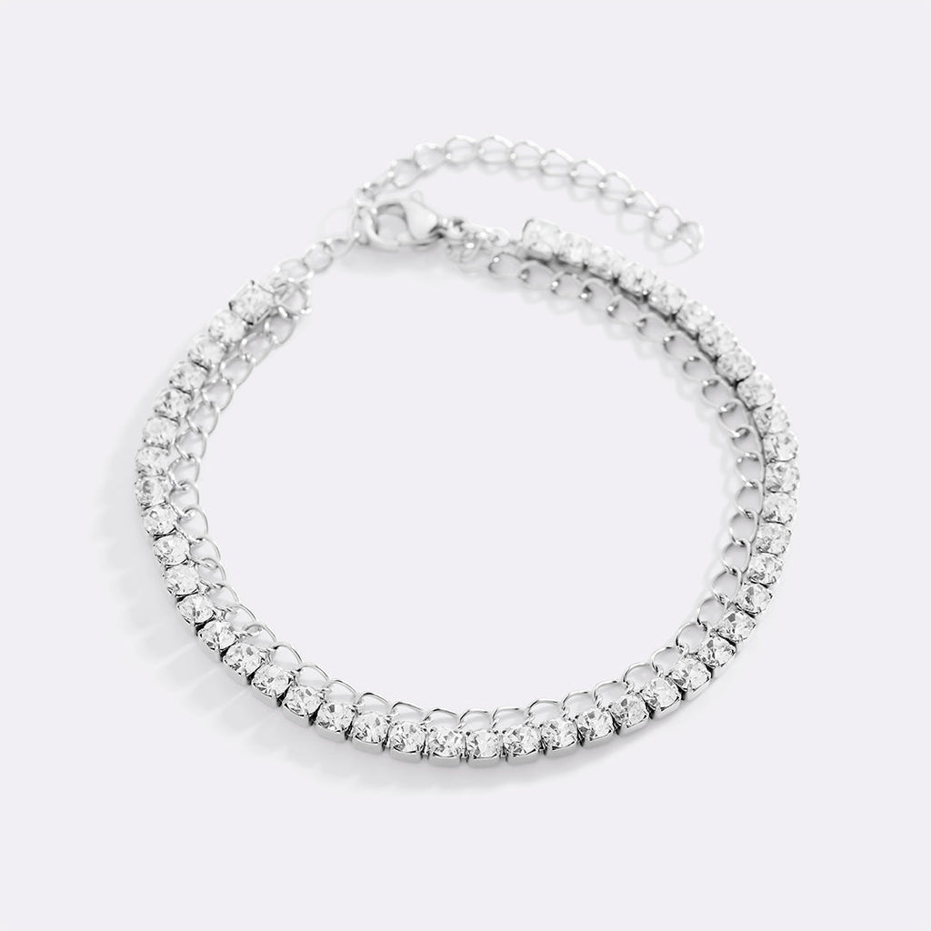 Double Chain Tennis Bracelet