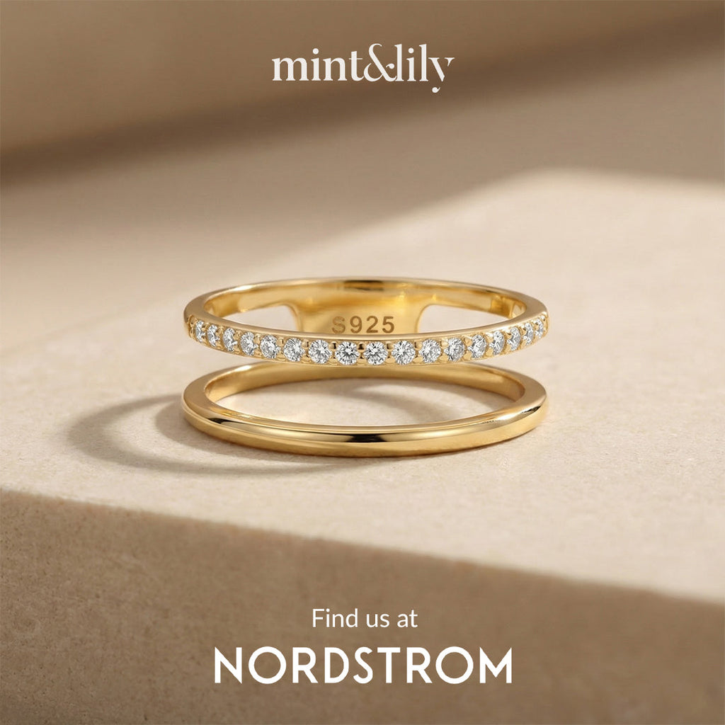 Double Band Pave Ring