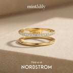 Double Band Pave Ring