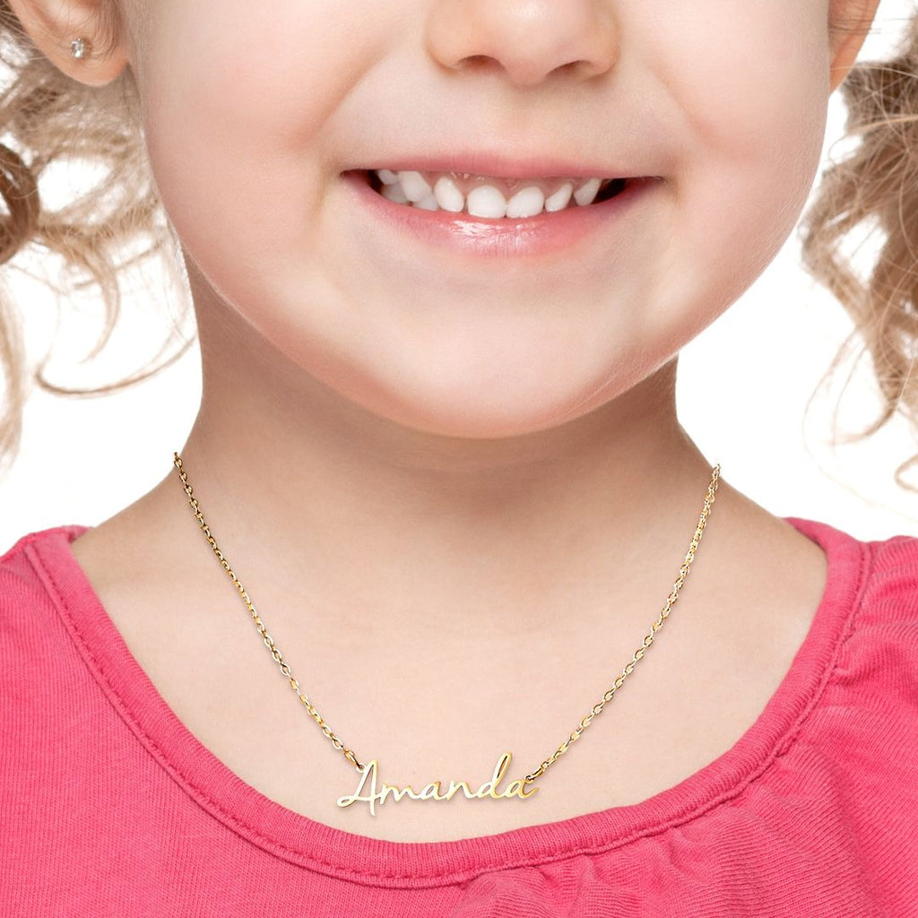 Fairy Name Necklace – Close Fit