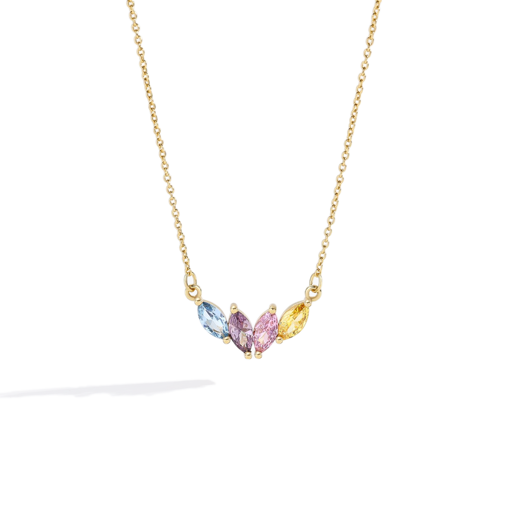 Elegant Family Birthstone Necklace