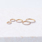 Eternity Crystal Cartilage Hoop Earrings | 16g