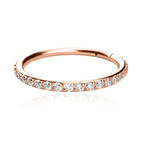 Eternity Crystal Cartilage Hoop Earrings | 16g