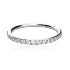 Eternity Crystal Cartilage Hoop Earrings | 16g