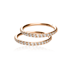 Eternity Crystal Cartilage Hoop Earrings | 16g