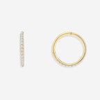 Eternity Crystal Cartilage Hoop Earrings | 16g