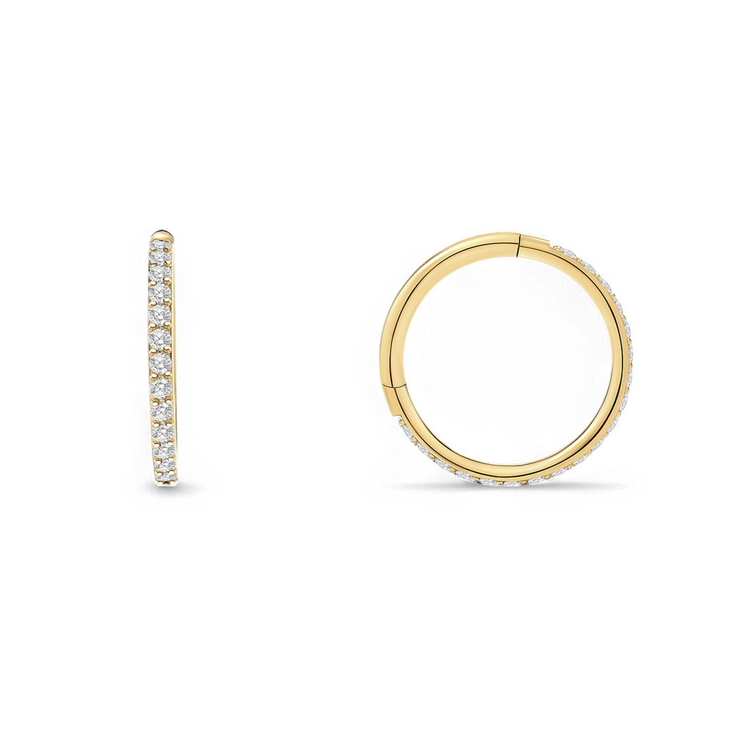 Eternity Crystal Cartilage Hoop Earrings | 16g
