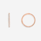 Eternity Crystal Cartilage Hoop Earrings | 16g