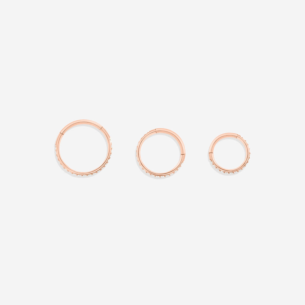 Eternity Crystal Cartilage Hoop Earrings | 16g
