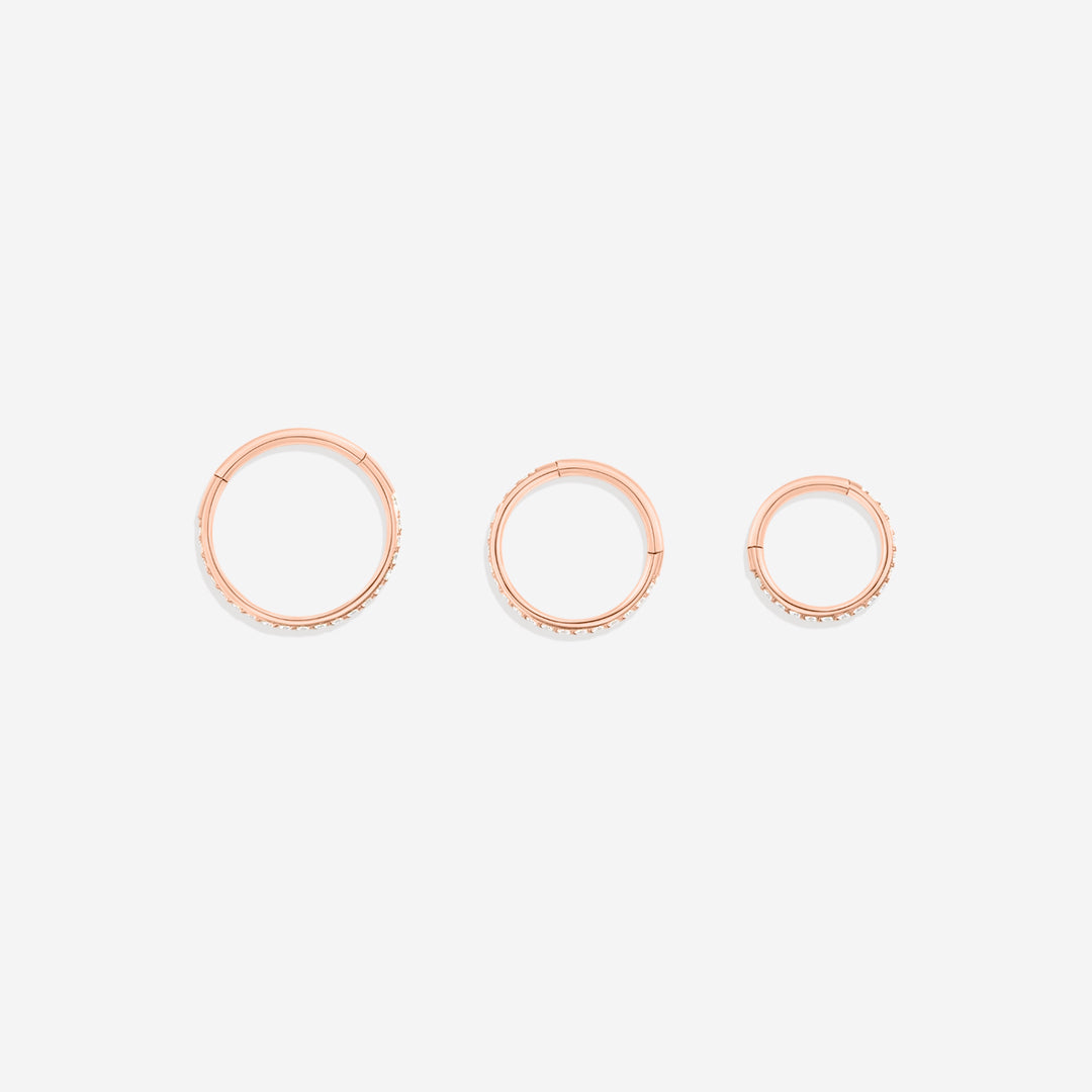 Eternity Crystal Cartilage Hoop Earrings | 16g