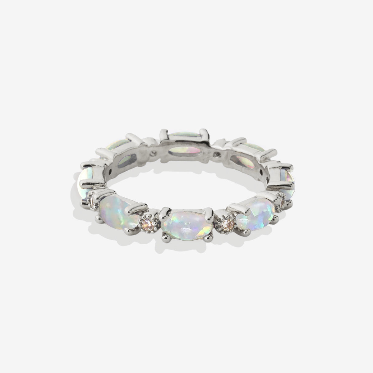 Eternity Fire Opal Ring