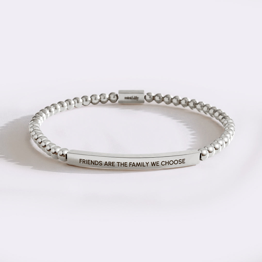 Friends Are The Family We Choose Beaded Inspire Bracelet