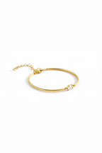 Oval Gemstone Cuff Bracelet