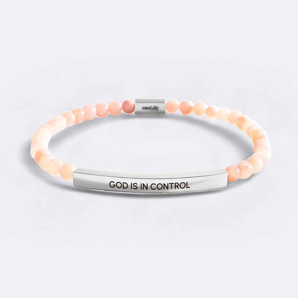 God Is In Control Beaded Inspire Bracelet