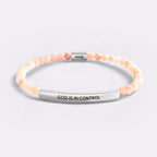 God Is In Control Beaded Inspire Bracelet