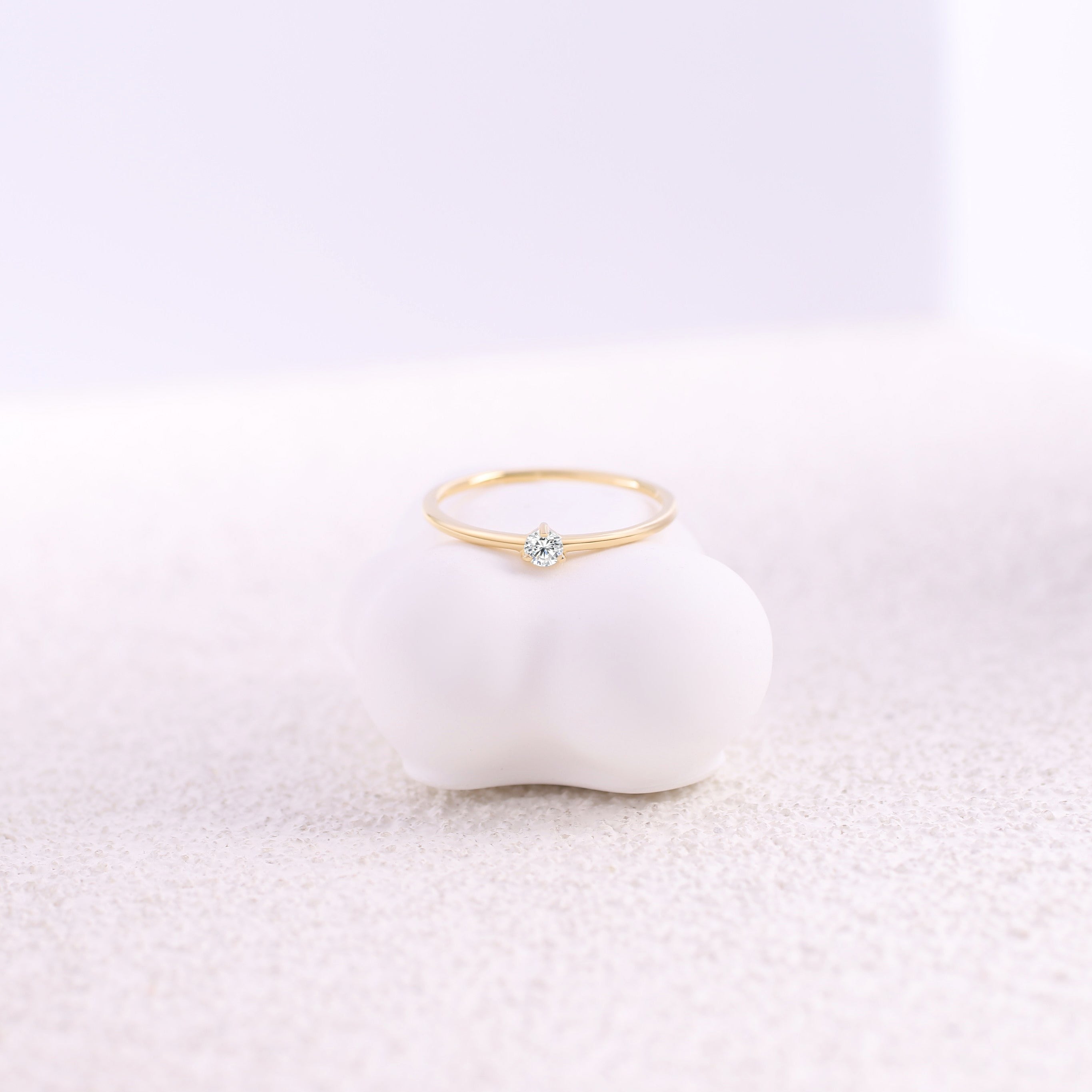 Tiny Diamond Ring