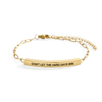 Don't Let The Hard Days Win Inspire Paperclip Bracelet