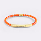 Keep Crushing It Beaded Inspire Bracelet