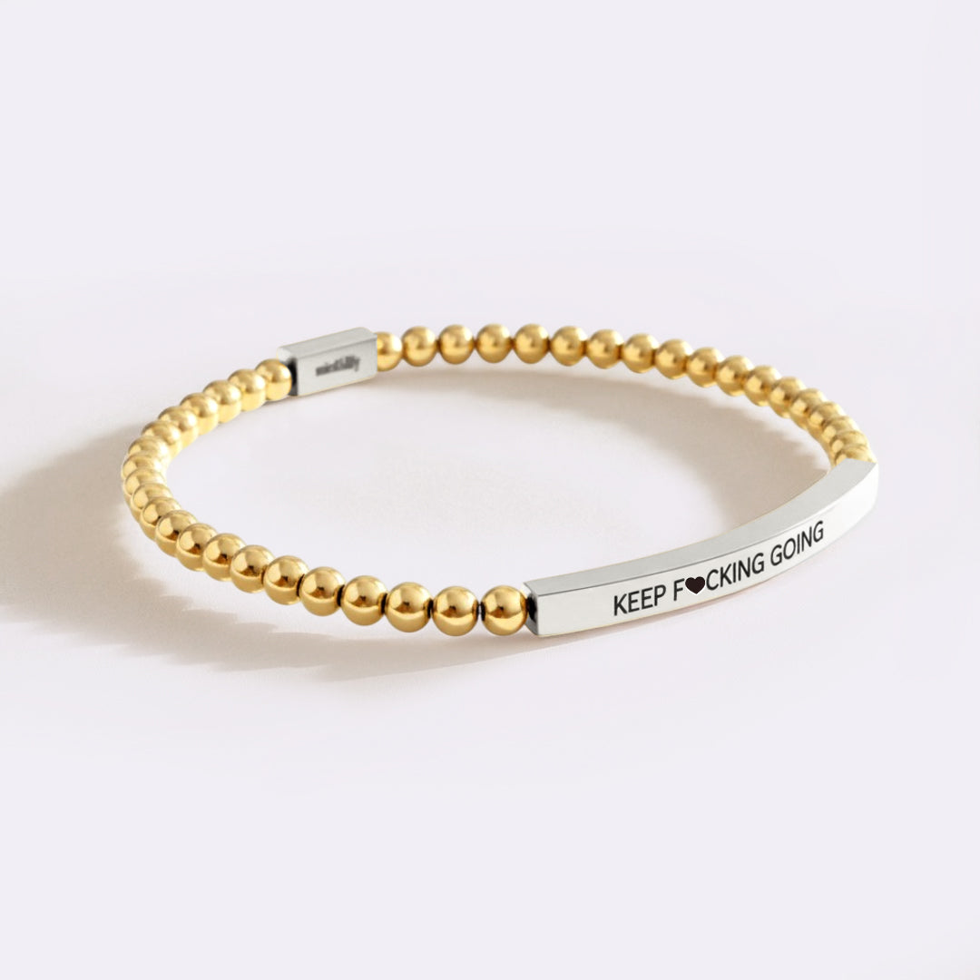 Keep F♥cking Going Beaded Inspire Bracelet