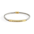Let God Be In Control Beaded Inspire Bracelet