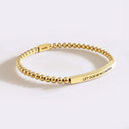 Let God Be In Control Beaded Inspire Bracelet