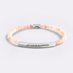 Let God Be In Control Beaded Inspire Bracelet