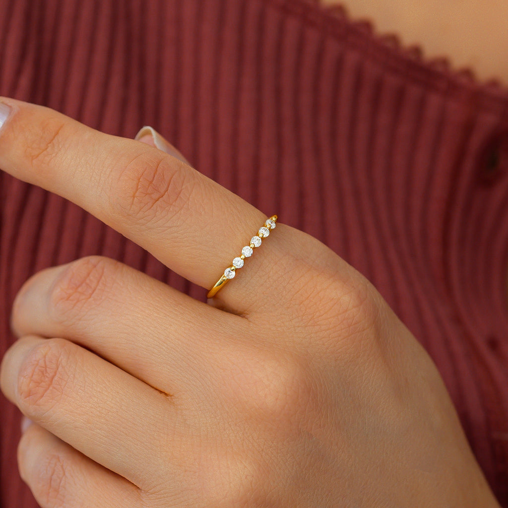 Brilliant Floating Diamond Ring
