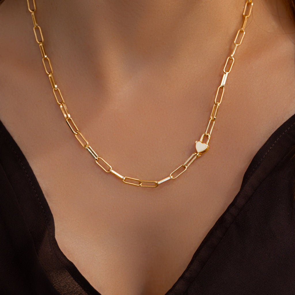 Heart Padlock Necklace