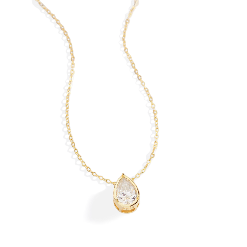 Diamond Teardrop Necklace