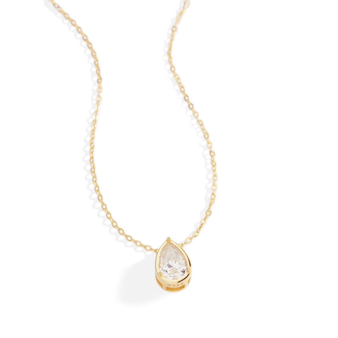 Diamond Teardrop Necklace