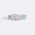 Eternity Fire Opal Ring