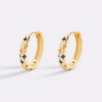 Falling Stars Huggie Hoop Earrings