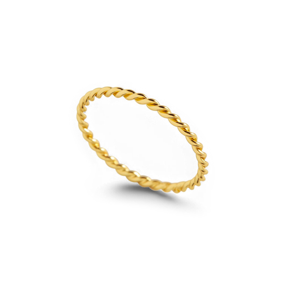 Dainty Braided Stacking Ring