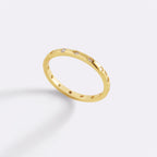 Bezel-Set Tiny Stacking Ring